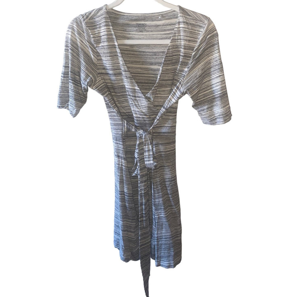 Toad&Co Striped Organic Cotton Dress Small